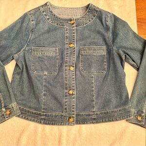 Kut from the Kloth Light Blue Denim Jean Jacket